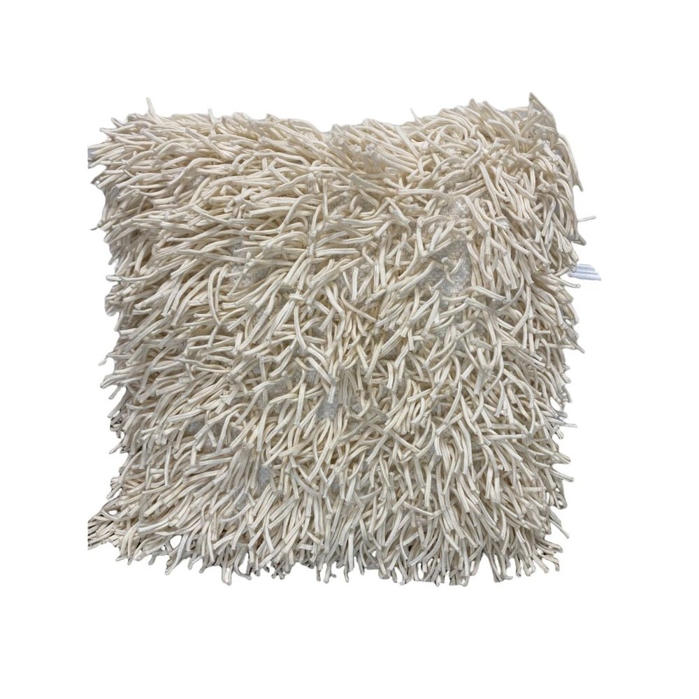 Cynthia Rowley minimalist off-white accent pillow 100% cotton